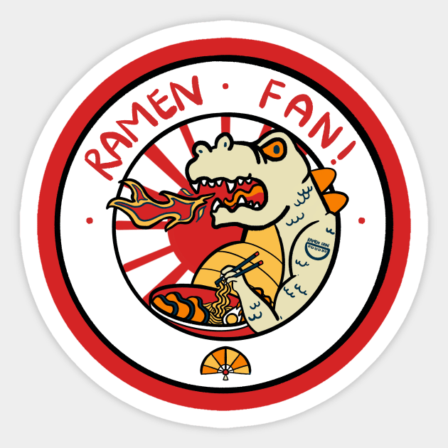 Kaiju Ramen Fan Sticker by Cuteful